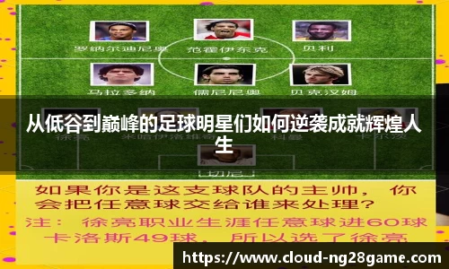 从低谷到巅峰的足球明星们如何逆袭成就辉煌人生